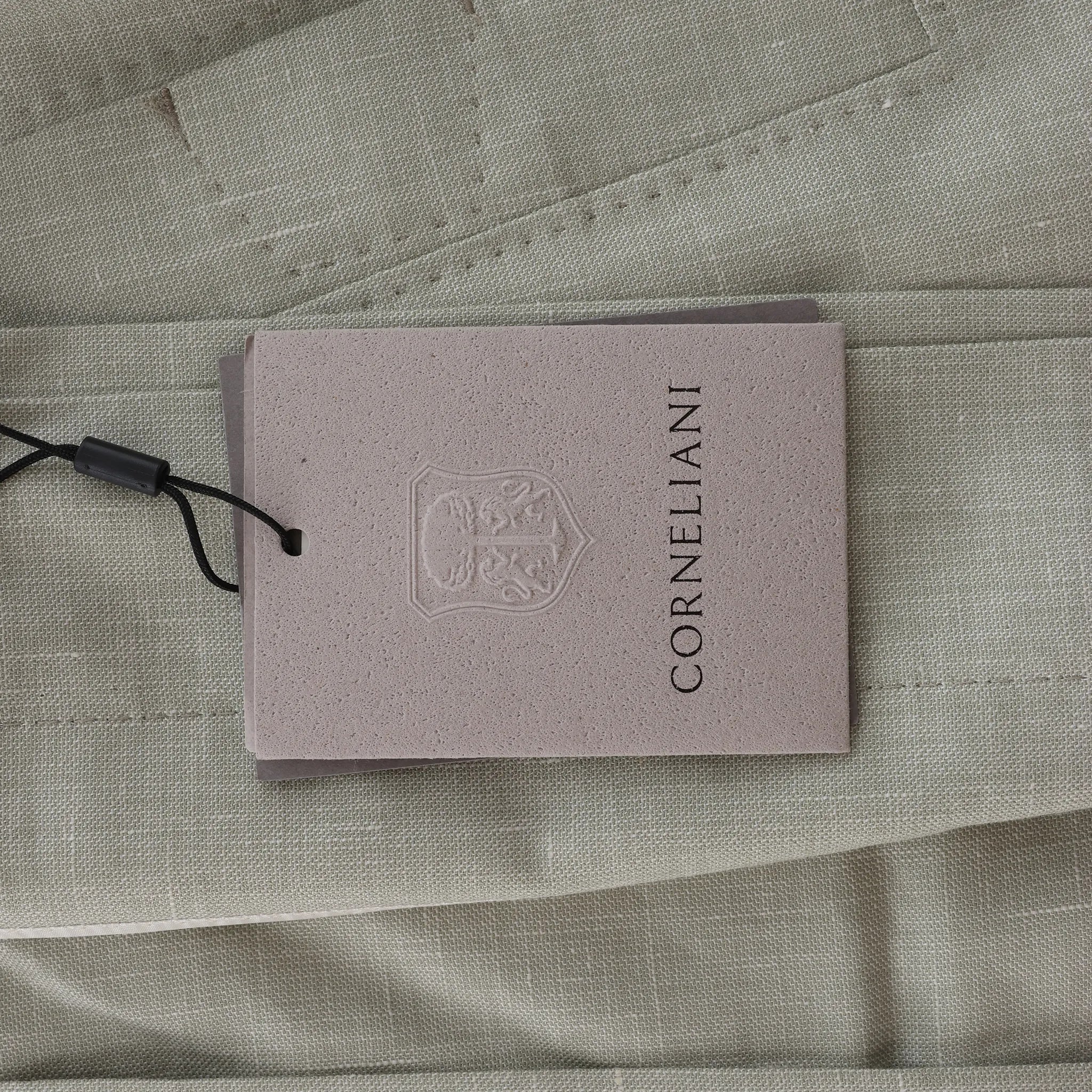 Corneliani Silk x Mohair Overshirt in  Green, Size 50 IT