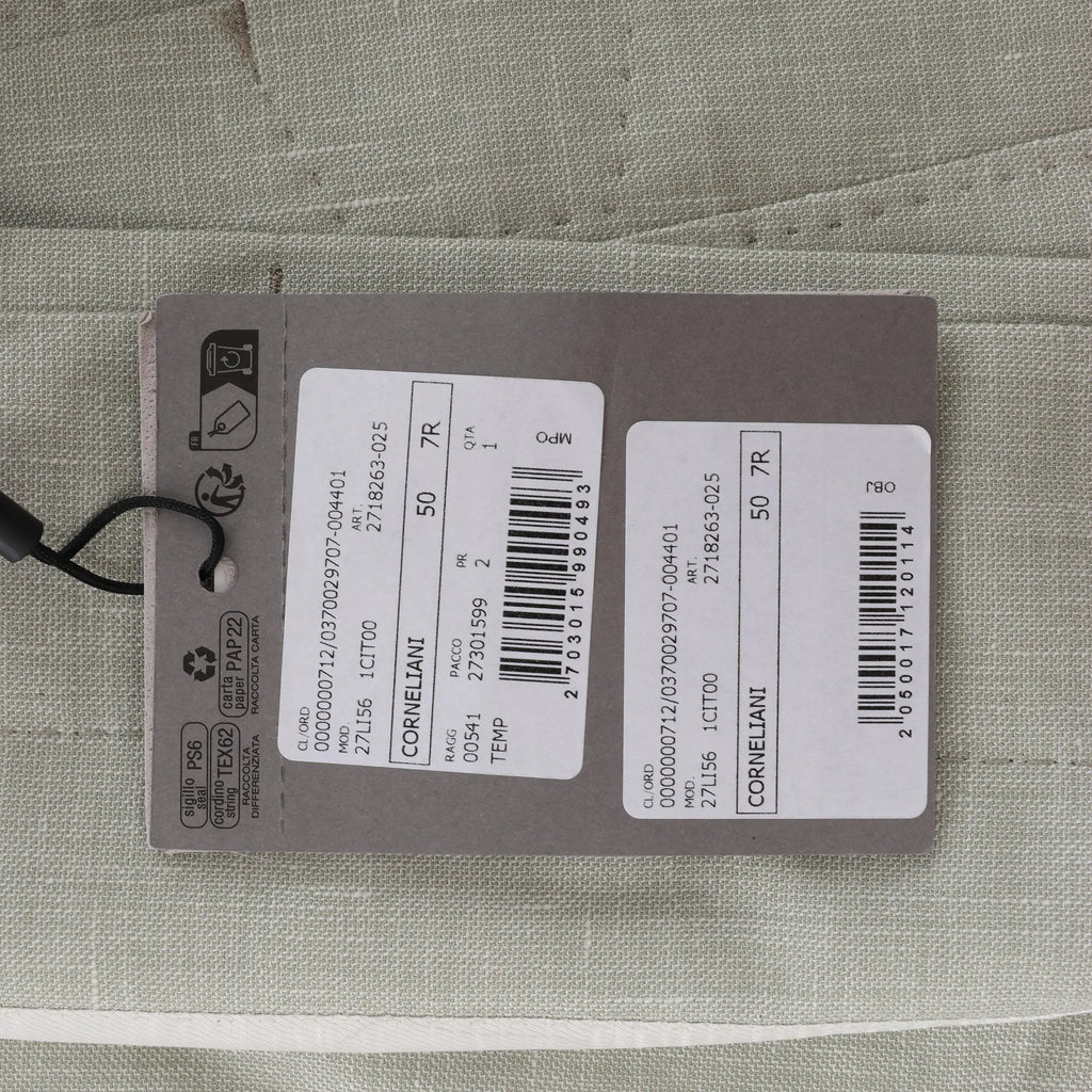 Corneliani Silk x Mohair Overshirt in  Green, Size 50 IT