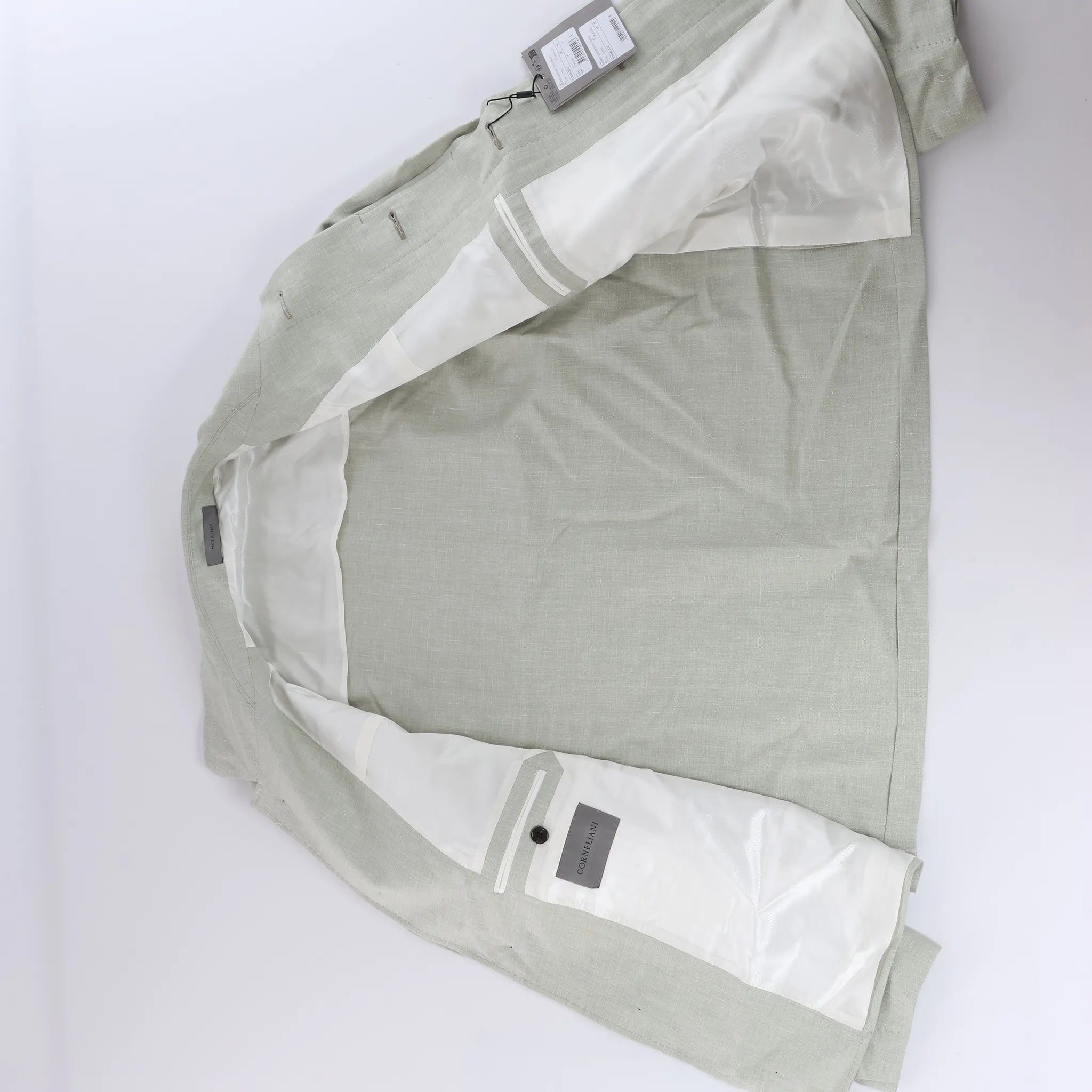 Corneliani Silk x Mohair Overshirt in  Green, Size 50 IT