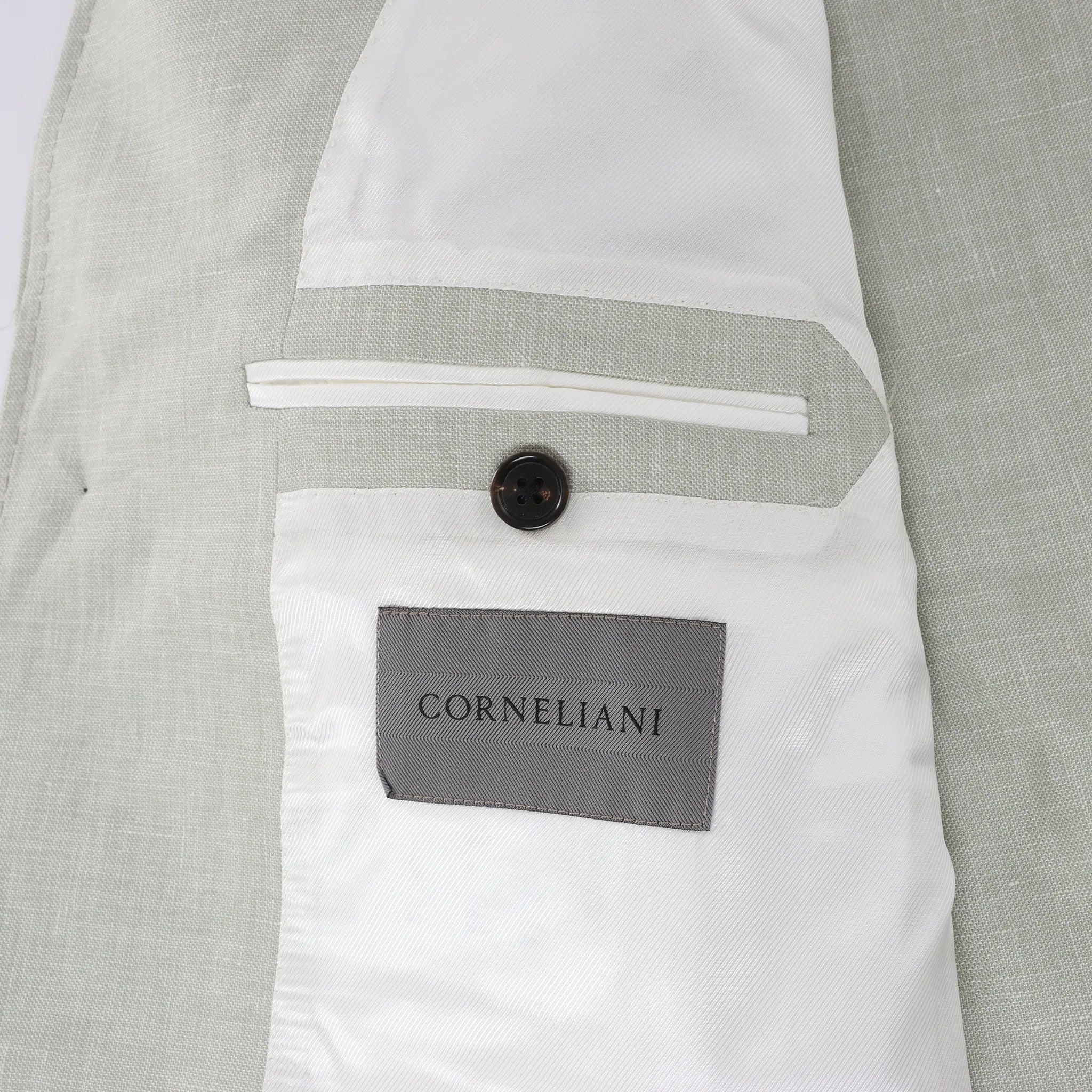 Corneliani Silk x Mohair Overshirt in  Green, Size 50 IT