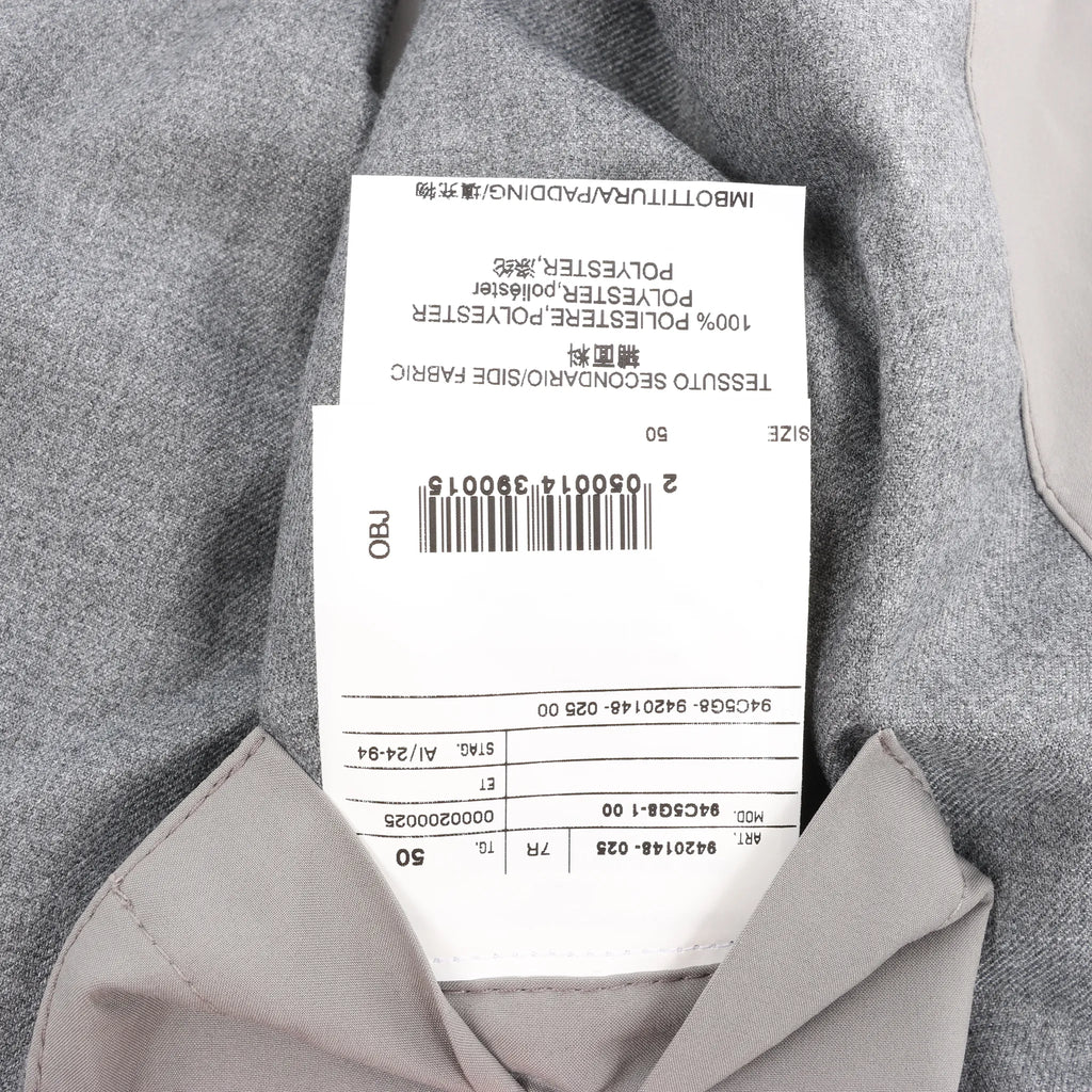 Corneliani Zip Gilet in Gray, Size 50 IT