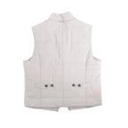 Corneliani Zip Gilet in Gray, Size 50 IT