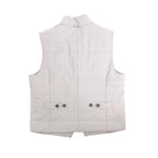 Corneliani Zip Gilet in Gray, Size 50 IT
