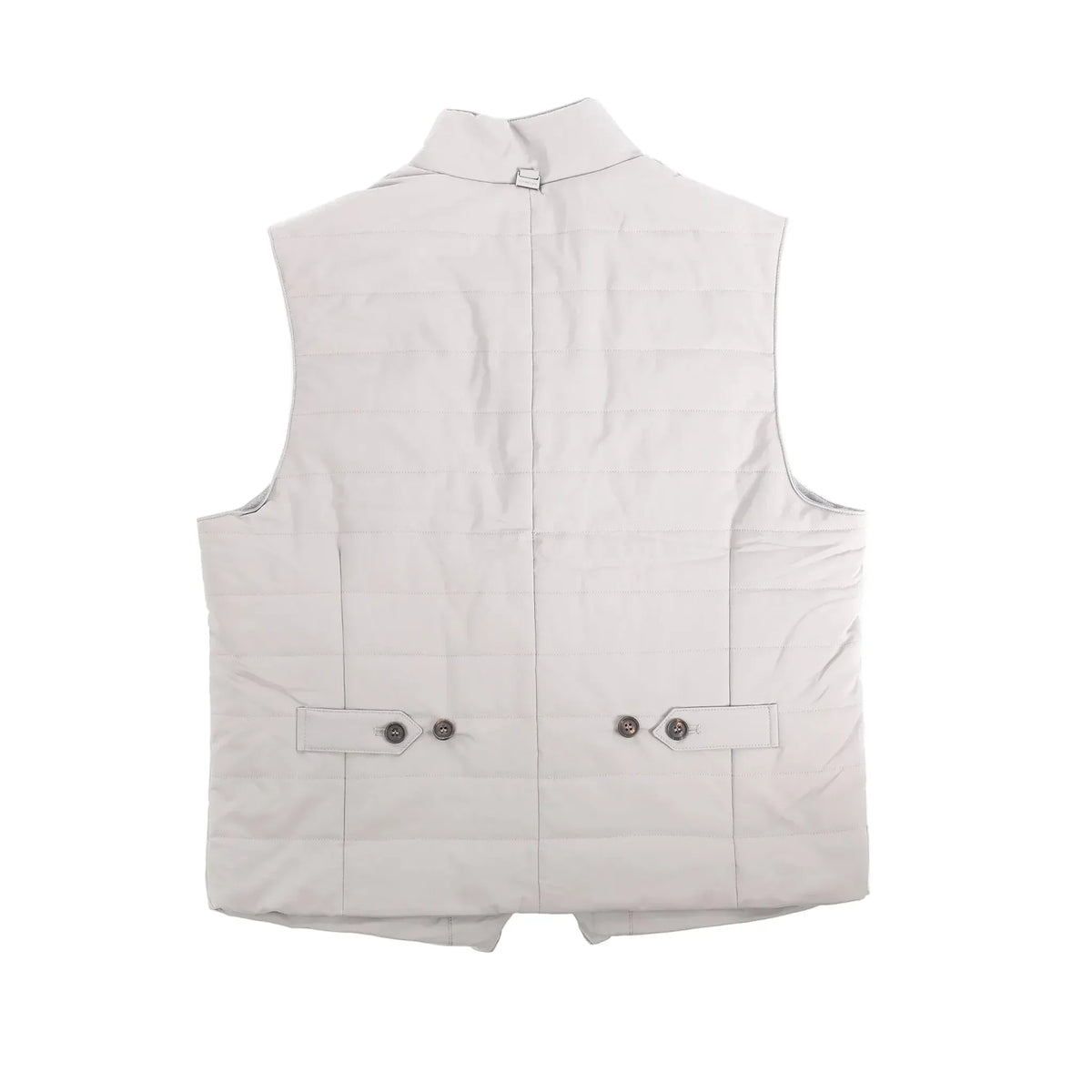Corneliani Zip Gilet in Gray, Size 50 IT
