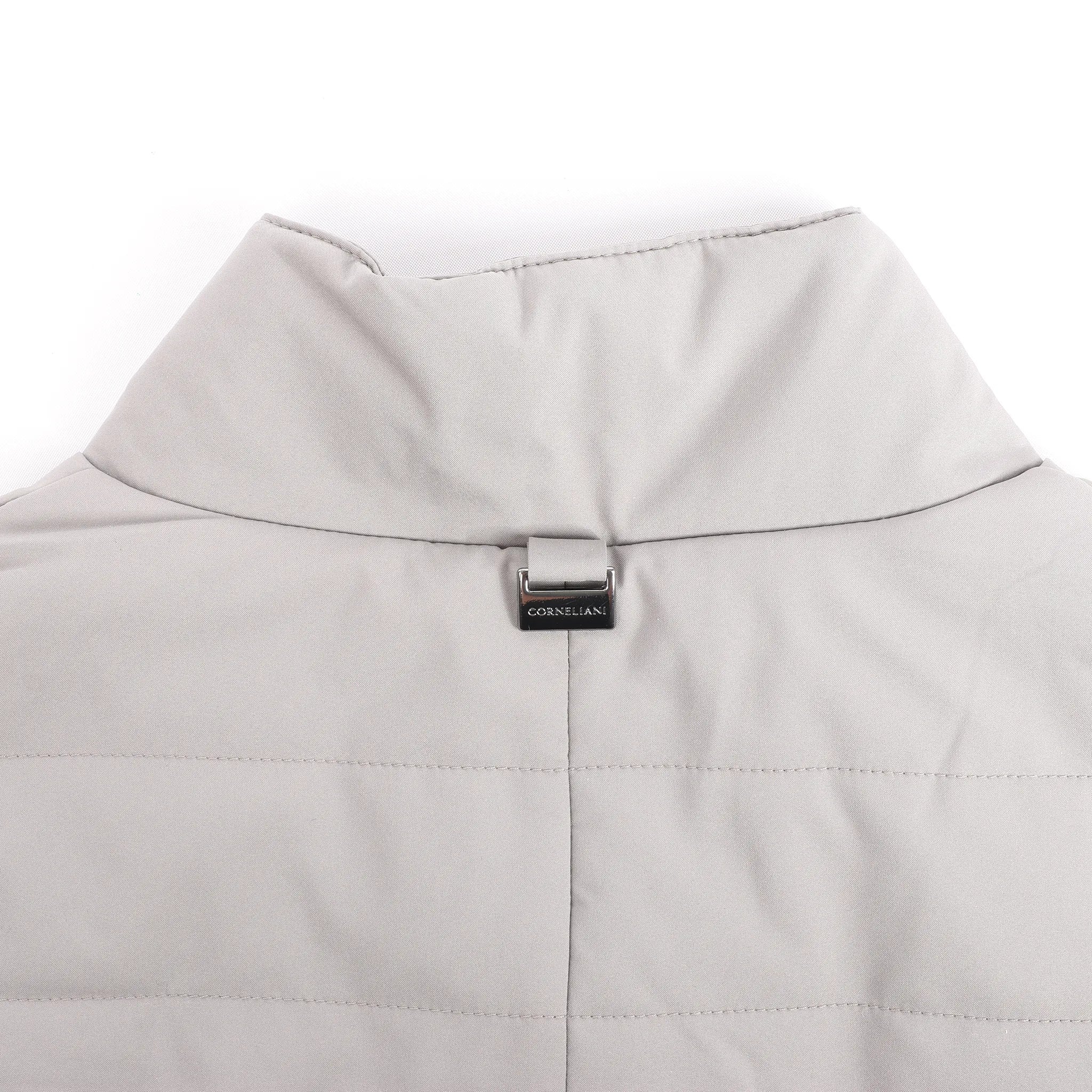 Corneliani Zip Gilet in Gray, Size 50 IT
