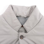 Corneliani Zip Gilet in Gray, Size 50 IT