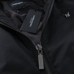 CoSTUME NATIONAL Giubbino Hooded Jacket in Black, Size IT 48