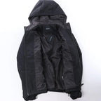 CoSTUME NATIONAL Giubbino Hooded Jacket in Black, Size IT 48