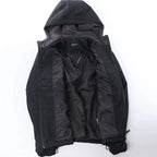 CoSTUME NATIONAL Giubbino Hooded Jacket in Black, Size IT 48