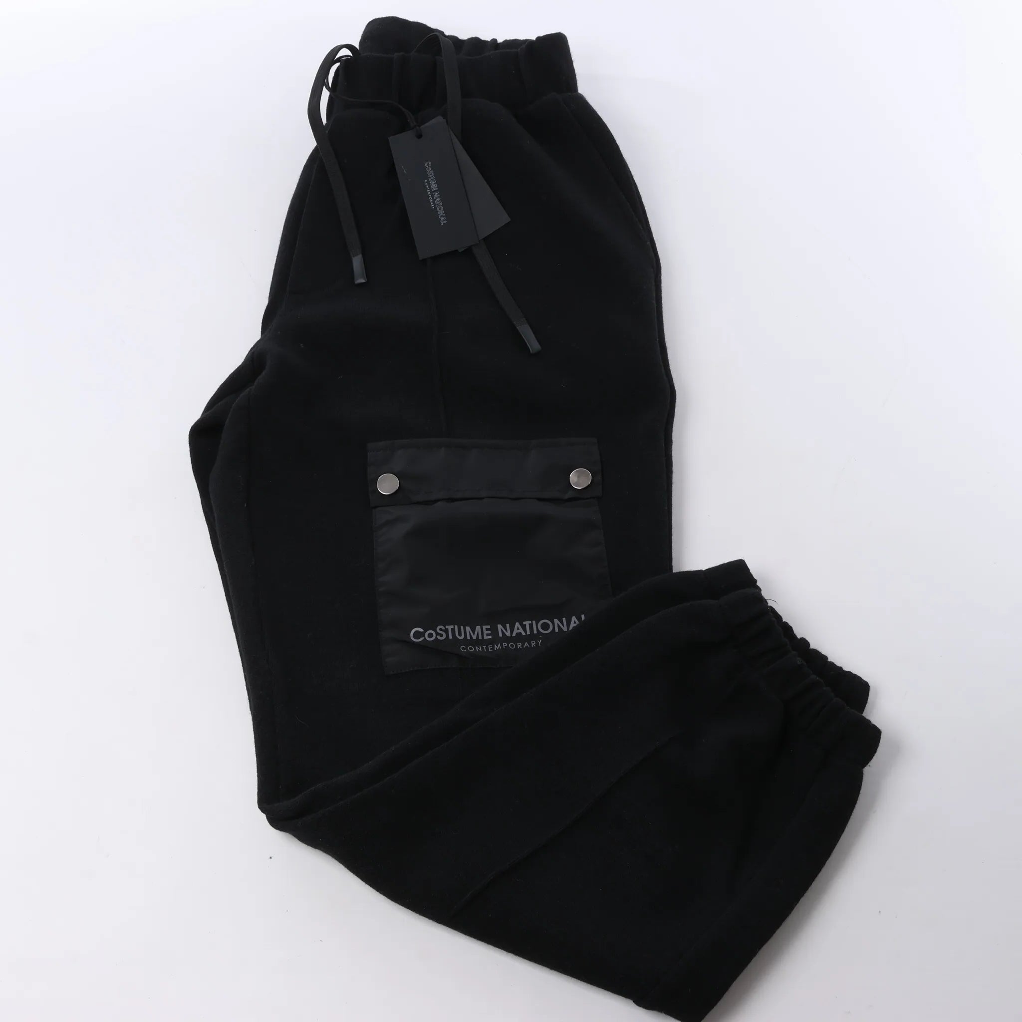 CoSTUME NATIONAL Nylon Joggers in Black, Size 48 IT