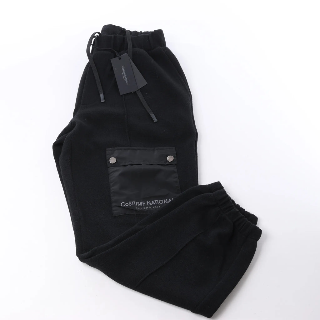 CoSTUME NATIONAL Nylon Joggers in Black, Size 48 IT