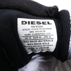 Diesel D-Airspeed Low-Striped Sneakers in Coated Ripstop in Silver, Size 43 EU