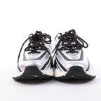 Diesel D-Airspeed Low-Striped Sneakers in Coated Ripstop in Silver, Size 43 EU