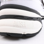 Diesel D-Airspeed Low-Striped Sneakers in Coated Ripstop in Silver, Size 43 EU