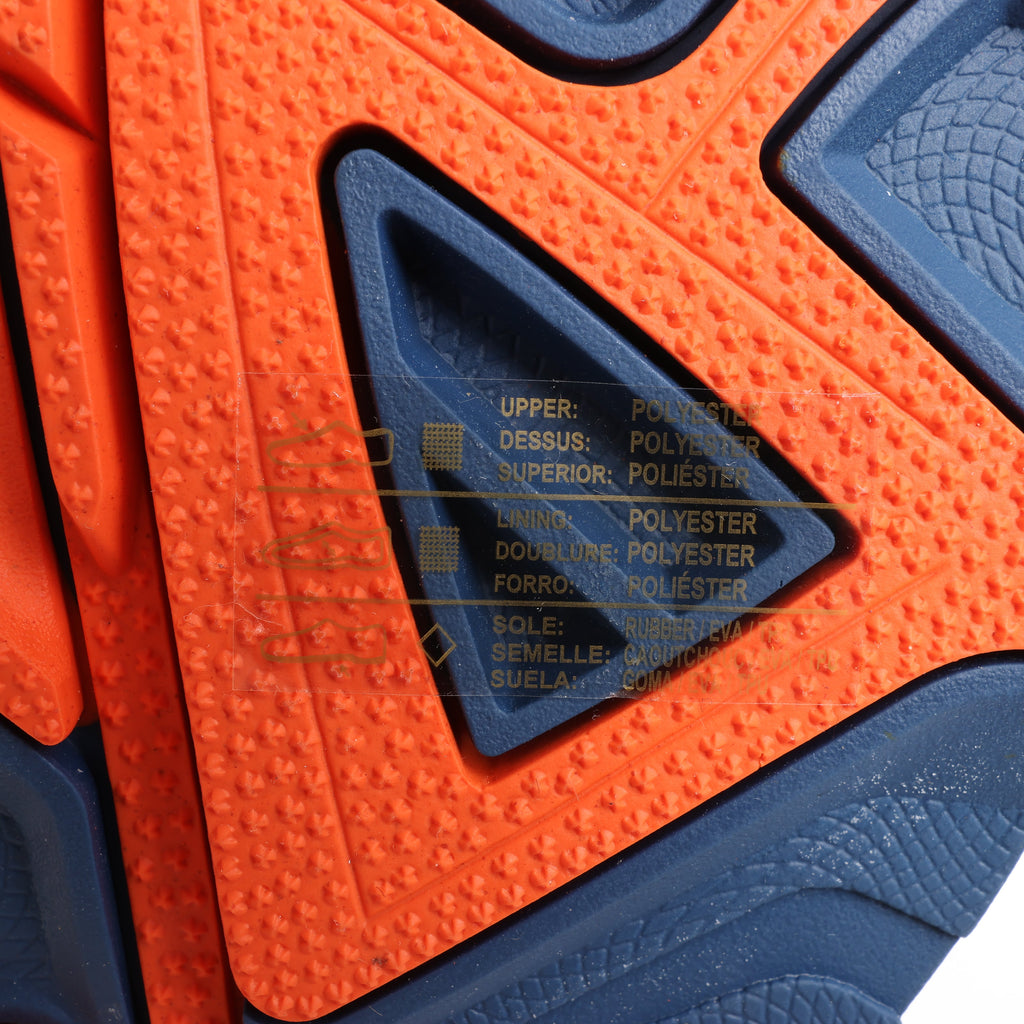 Diesel D-Cage Sneakers in Navy Blue x Orange, Size 43 EU
