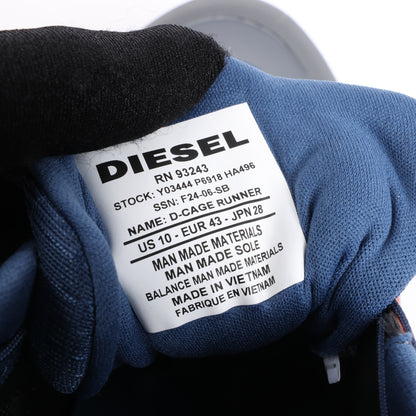 Diesel D-Cage Runner in Navy Blue x Orange, Size 43 EU