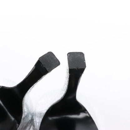 Diesel D-Venus Lackleder-Slingback-Pumps mit Prägung in Silber, Größe 37 EU