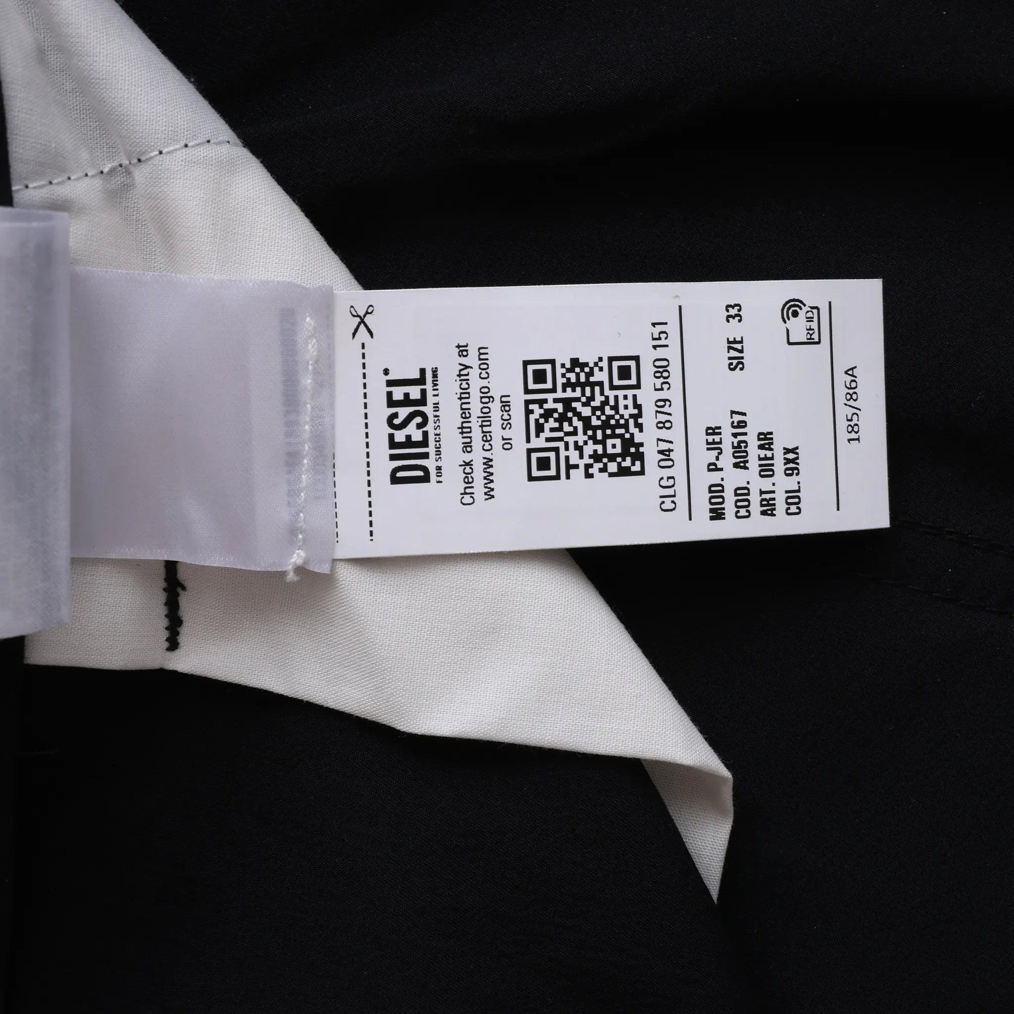 DIESEL P-JER PANTALONI Pants in Black, Size W33