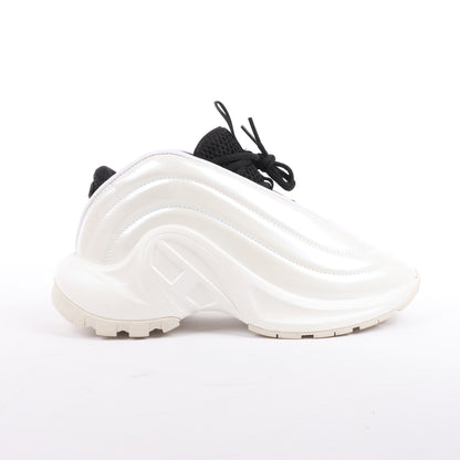 Diesel White SD-Runner-Slip-On-Sneaker mit ovalem D-Rist, Größe 36 EU