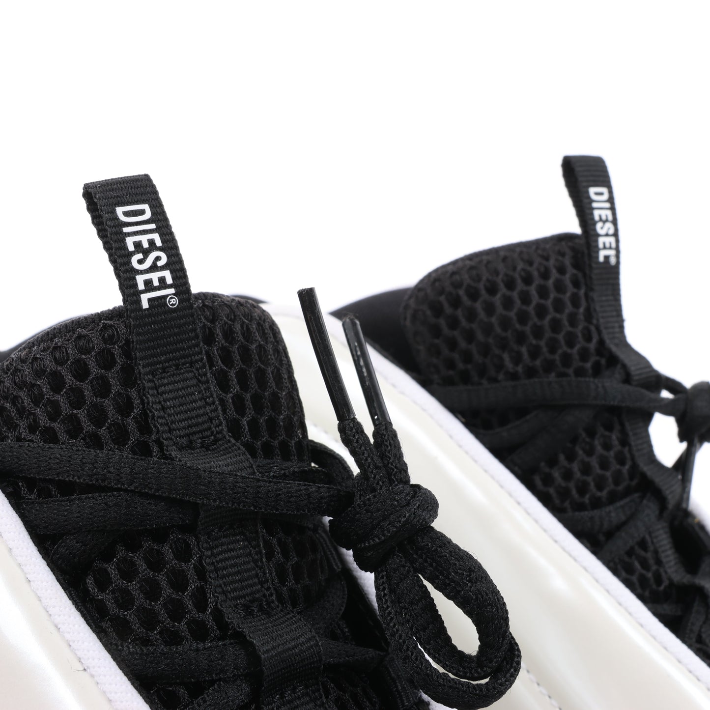 Diesel White S-D-Runner-Slip-on sneakers with Oval D instep, Size 36 EU