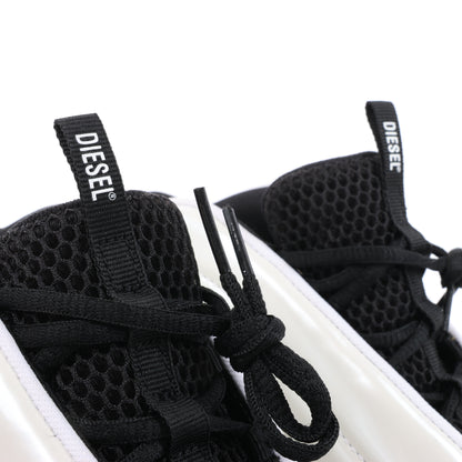 Diesel White S-D-Runner-Slip-on sneakers with Oval D instep, Size 36 EU
