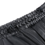 DIESEL Oversized Cargo Coated Fabric Trousers in Black p-MARTY-LTH, Size 48 IT