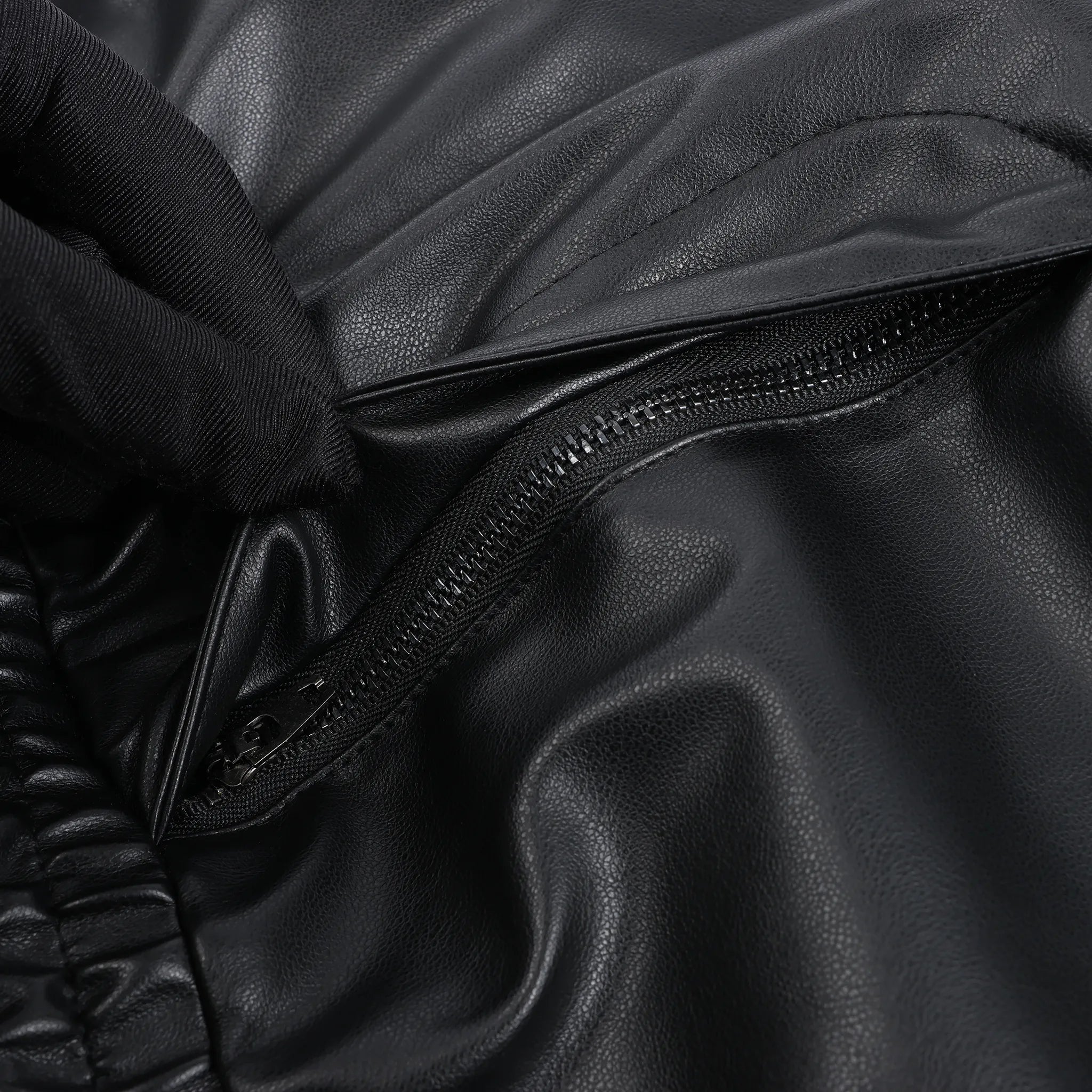 DIESEL Oversized Cargo Coated Fabric Trousers in Black p-MARTY-LTH, Size 48 IT