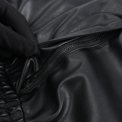 DIESEL Oversized Cargohose aus beschichtetem Stoff in Schwarz p-MARTY-LTH, Größe 48 IT