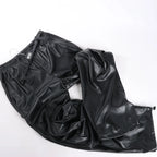 DIESEL Oversized Cargo Coated Fabric Trousers in Black p-MARTY-LTH, Size 48 IT