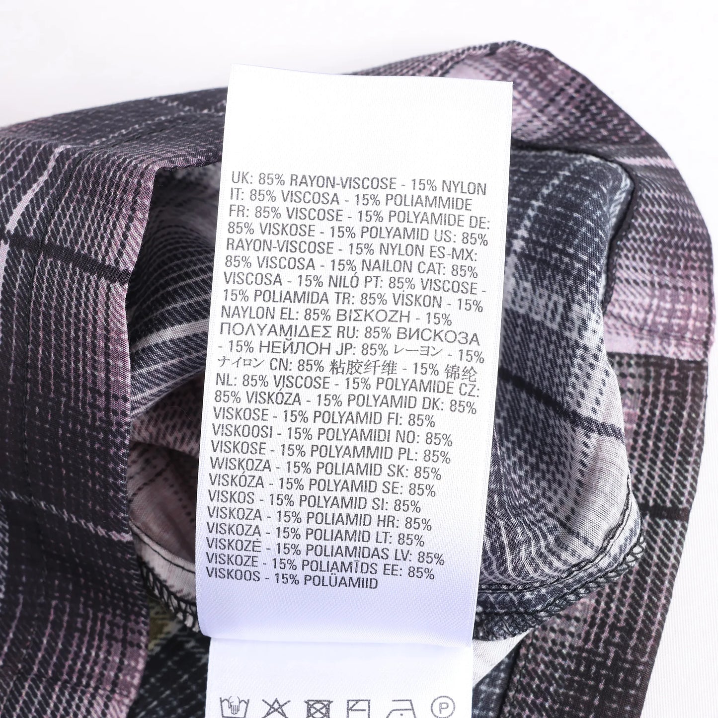 DIESEL Short-Sleeve Check Shirt With Poster Print in Multicolor, Size 48 IT