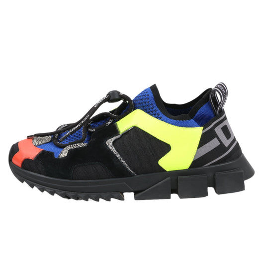 DOLCE & GABBANA Sorrento Fabric Sneakers in Multicolor, Size 45 EU, CS1718