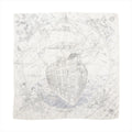 Hermès Carré 90 "HERMES FRAGSHIP" Silk handkerchief in White