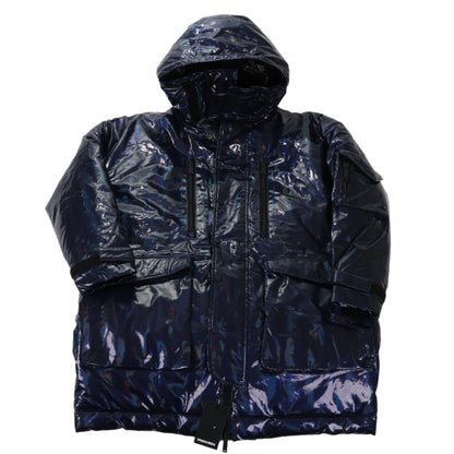 DSQUARED2 Glänzende Pufferjacke in Marineblau, Größe 48