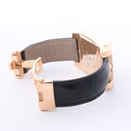 De Grisogono FG ONE N04 019281 18k PG x Leather AT Watch with Black Dial