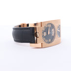 De Grisogono FG ONE N04 019281 18k PG x Leather AT Watch with Black Dial