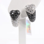 De Grisogono Heart White x Black Diamond WG Earrings