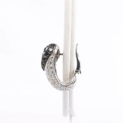 De Grisogono Heart White x Black Diamond WG Earrings