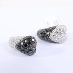 De Grisogono Heart White x Black Diamond WG Earrings