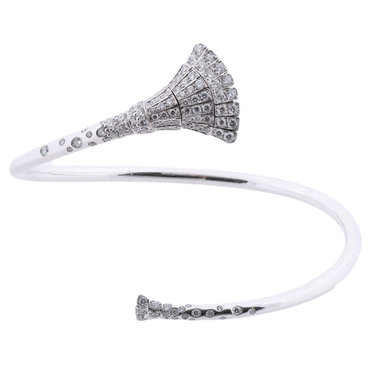 De Grisogono Ventaglio 18K White Gold and Diamon Bracelet