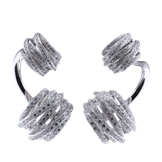 De Grisogono White Gold and Diamond Earrings