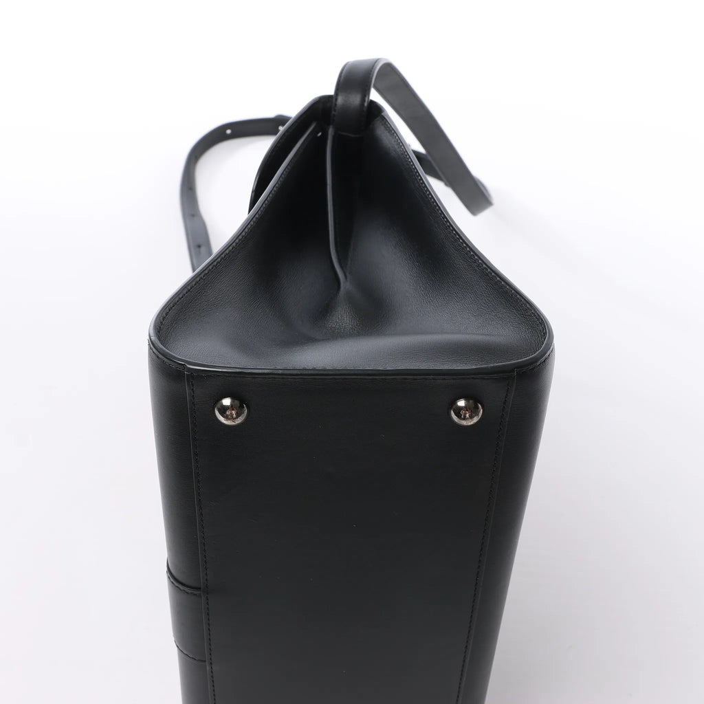 Delvaux Brillant MM Leather 2Way Handbag in Black