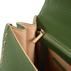 Delvaux Brillant MM Leather 2Way Handbag in Green