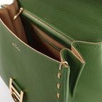 Delvaux Brillant MM Leather 2Way Handbag in Green