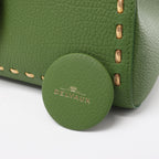 Delvaux Brillant MM Leather 2Way Handbag in Green