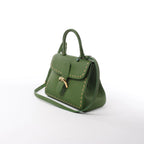 Delvaux Brillant MM Leather 2Way Handbag in Green