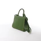 Delvaux Brillant MM Leather 2Way Handbag in Green