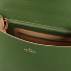 Delvaux Brillant MM Leather 2Way Handbag in Green