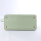 Bolso de mano Delvaux Brillant MM de cuero 2 vías en verde