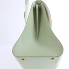 Bolso de mano Delvaux Brillant MM de cuero 2 vías en verde