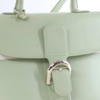 Bolso de mano Delvaux Brillant MM de cuero 2 vías en verde
